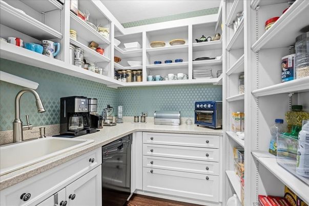 Interior, Kitchen, Wood Texture Flooring