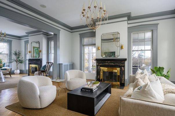 Chandelier, Fireplace, Interior, Living room, Wood Texture Flooring