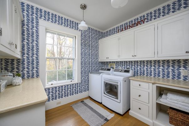 Interior, Pendant Lights, Washer, Wood Texture Flooring