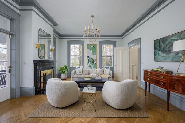 Chandelier, Fireplace, Interior, Living room, Wood Texture Flooring