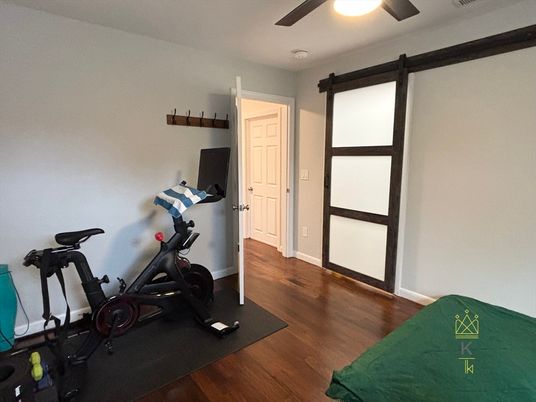 Fitness Equipment, Interior, Wood Texture Flooring