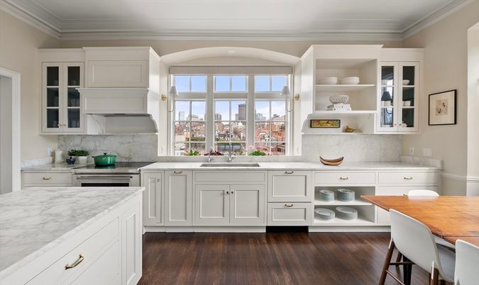 Interior, Kitchen, Wood Texture Flooring