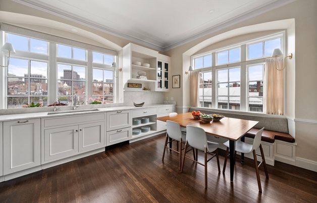 Dining room, Interior, Wood Texture Flooring