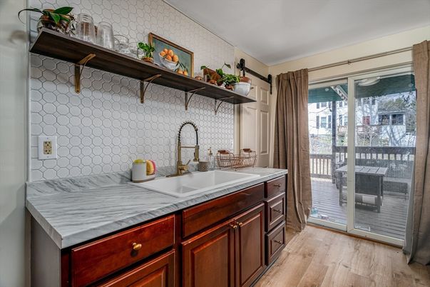 Interior, Kitchen, Wood Texture Flooring