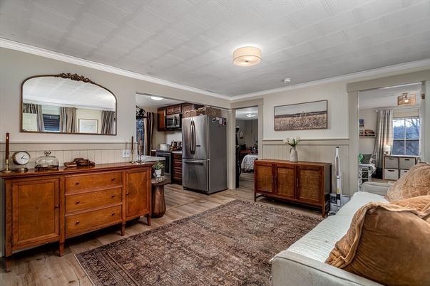 Interior, Kitchen, Living room, Wood Texture Flooring