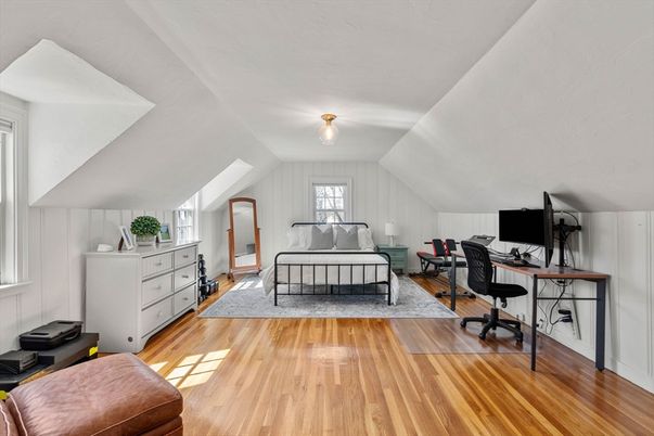 Bedroom, Home Office, Interior, Wood Texture Flooring
