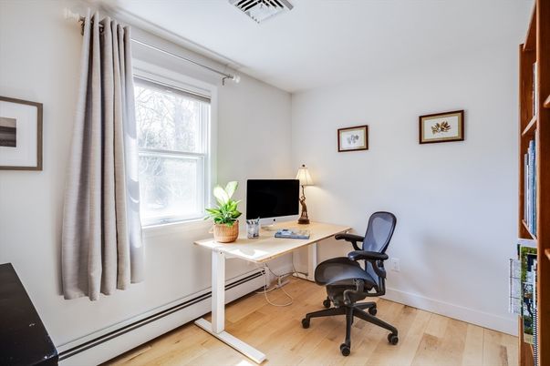 Home Office, Interior, Wood Texture Flooring