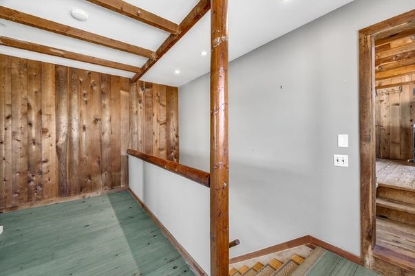 Interior, Recessed Lighting, Wooden Beams, Wood Texture Flooring, Wooden Walls