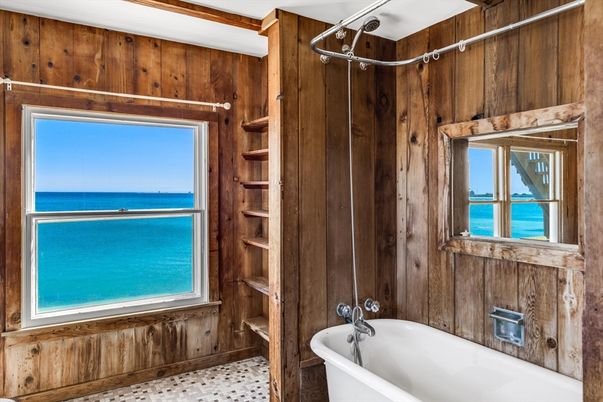 Bathroom, Free Standing Baths, Interior, Water, Wooden Walls