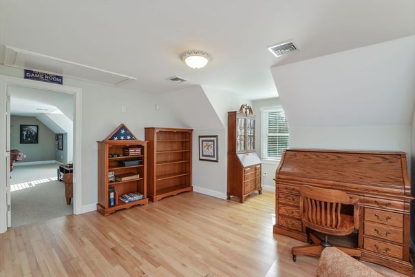 Home Office, Interior, Wood Texture Flooring
