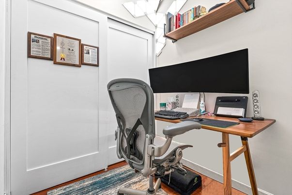 Fitness Equipment, Home Office, Interior, Wood Texture Flooring