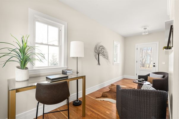 Home Office, Interior, Wood Texture Flooring