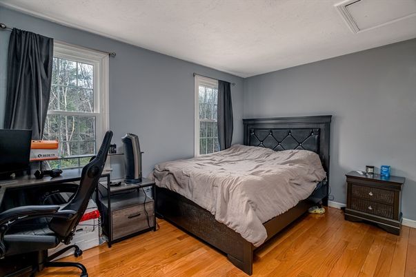 Bedroom, Home Office, Interior, Wood Texture Flooring
