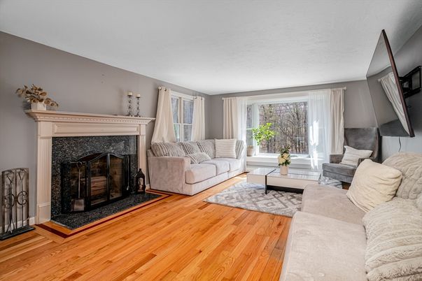 Fireplace, Interior, Living room, Wood Texture Flooring