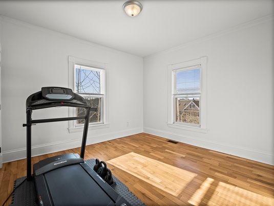 Fitness Equipment, Interior, Wood Texture Flooring