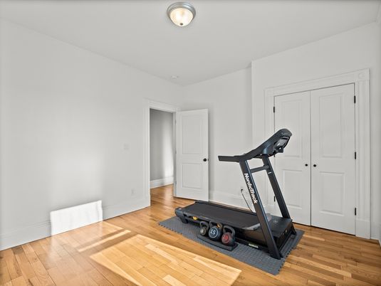 Fitness Equipment, Interior, Wood Texture Flooring