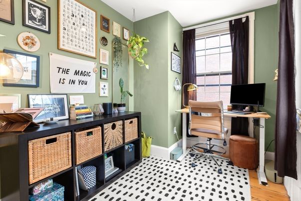 Home Office, Interior, Wood Texture Flooring