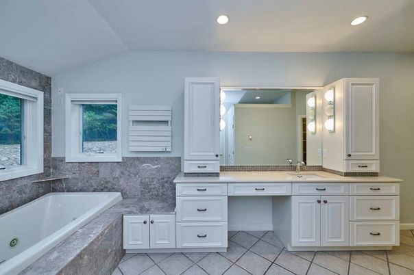 Bathroom, Dual Sink Vanities, Interior, Recessed Lighting
