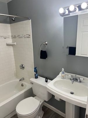 Bathroom, Interior, Wood Texture Flooring