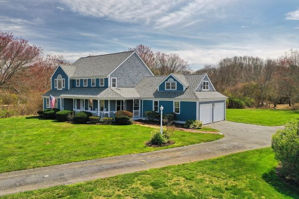 Attached, Backyard, Exterior, Facade, Cape Cod