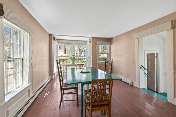 Dining room, Interior, Wood Texture Flooring
