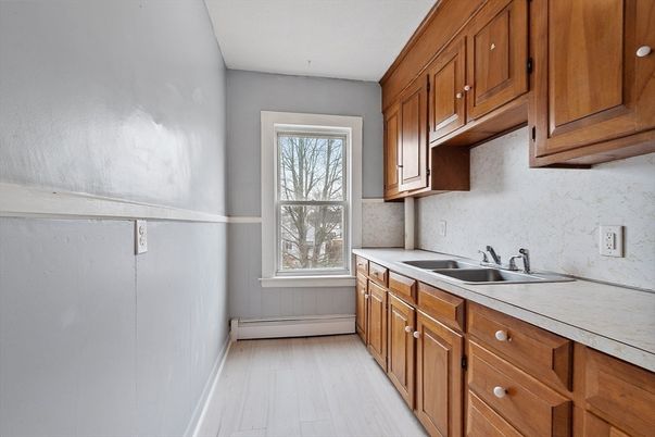 Interior, Kitchen, Wood Texture Flooring