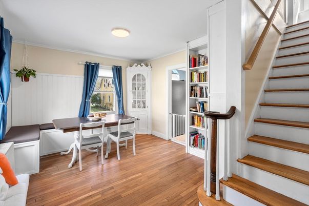 Dining room, Interior, Wood Texture Flooring