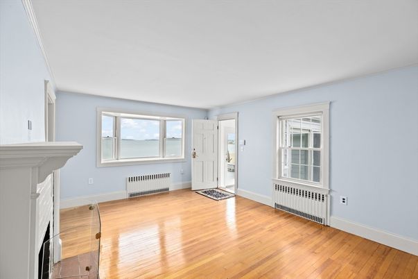 Empty room, Fireplace, Interior, Wood Texture Flooring