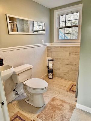 Bathroom, Interior, Wood Texture Flooring