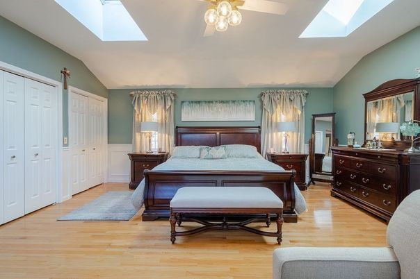 Bedroom, Interior, Wood Texture Flooring