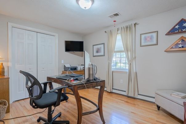 Home Office, Interior, Wood Texture Flooring