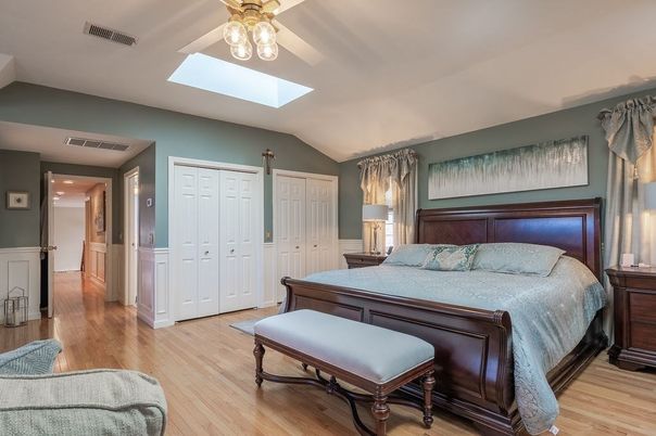 Bedroom, Interior, Wood Texture Flooring