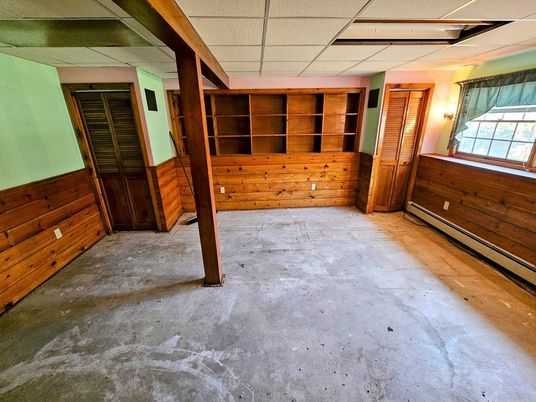 Empty room, Interior, Wooden Walls