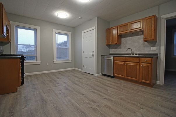 Interior, Kitchen, Wood Texture Flooring