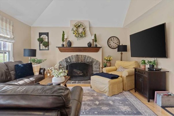 Fireplace, Interior, Living room, Wood Texture Flooring