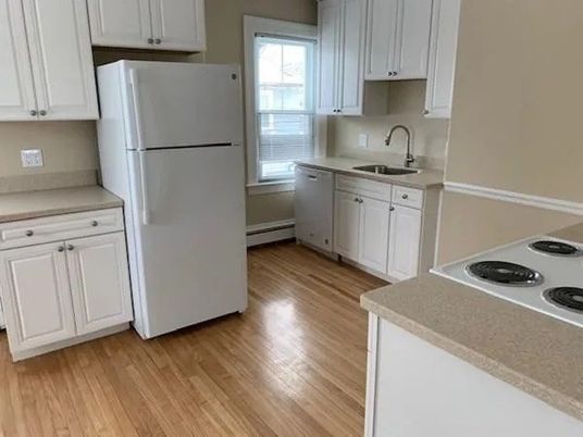 Interior, Kitchen, Wood Texture Flooring
