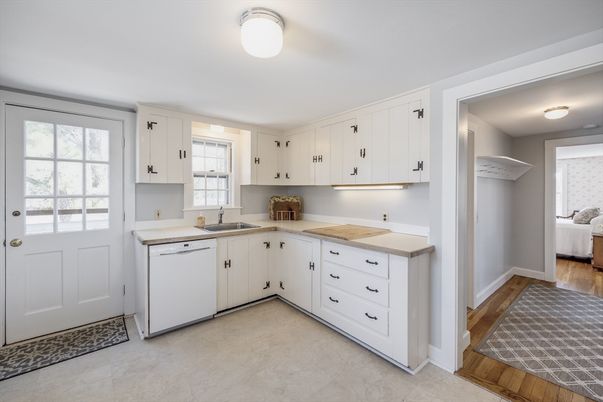 Interior, Kitchen, Wood Texture Flooring