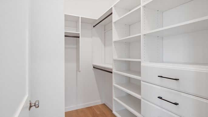 Interior, Walk-in Closets, Wood Texture Flooring