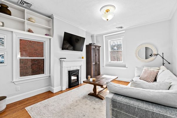Fireplace, Interior, Living room, Wood Texture Flooring