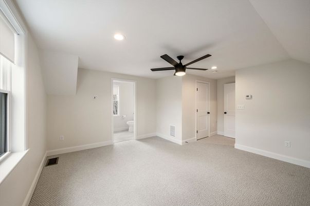 Bathroom, Empty room, Interior, Recessed Lighting