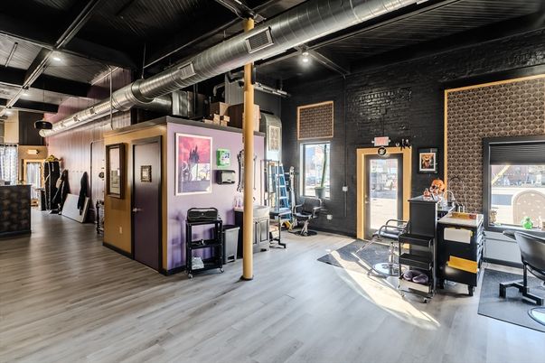 Fitness Equipment, Interior, Stone Walls, Wood Texture Flooring