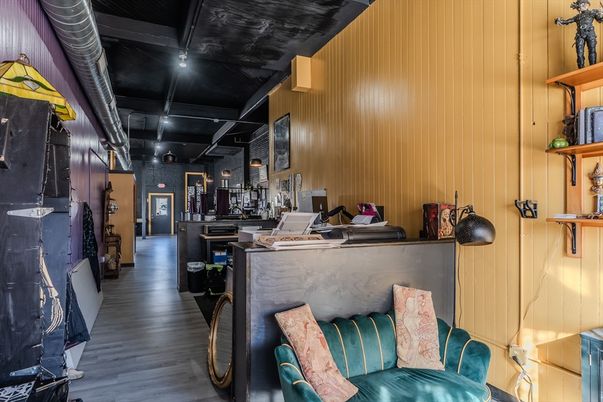 Home Office, Interior, Wood Texture Flooring, Wooden Walls