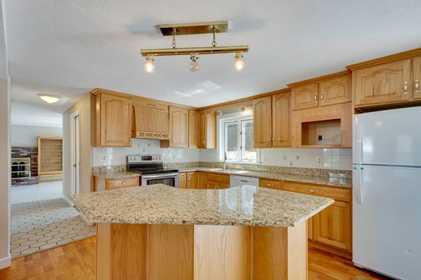 Interior, Kitchen, Wood Texture Flooring