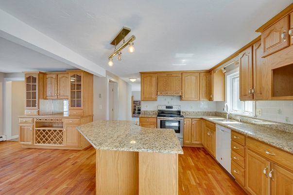 Interior, Kitchen, Wood Texture Flooring