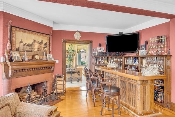 Fireplace, Interior, Wood Texture Flooring