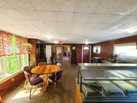 Dining room, Interior, Wood Texture Flooring