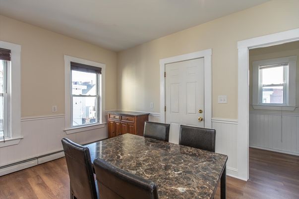 Dining room, Interior, Wood Texture Flooring