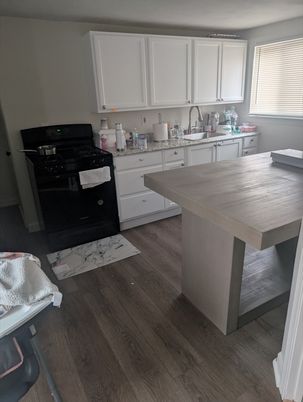 Interior, Kitchen, Wood Texture Flooring