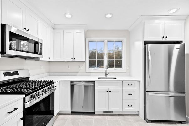 Interior, Kitchen, Recessed Lighting, Stainless Steel Appliances