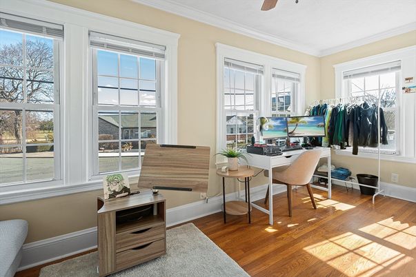 Home Office, Interior, Wood Texture Flooring
